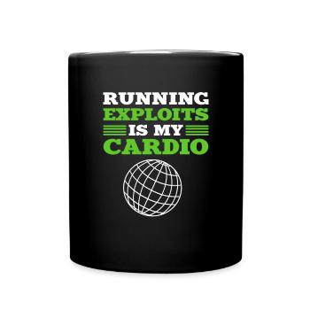 My heart beats for exploits. - Full Colour Mug - black - Front