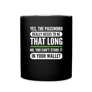 White Hat Hacker. Cyber warriors. - Full Colour Mug - black - Front