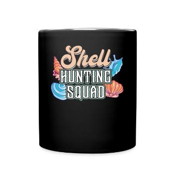 Escouade de chasse aux coquillages - Muschel - Mug uni - noir - Devant