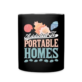 Addicted to portable homes - Seashell - Full Colour Mug - black - Front