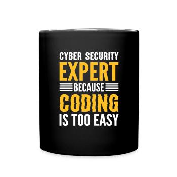 White Hat Hacker. Cyber warriors. - Full Colour Mug - black - Front