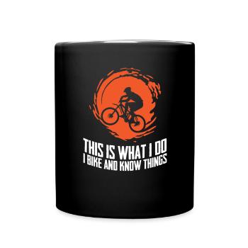 Cyclisme VTT Vélo VTT - Mug uni - noir - Devant