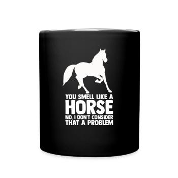 Riding Horse Riding Farm Rider Gift - Full Colour Mug - black - Front