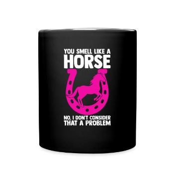 Riding Horse Riding Farm Rider Gift - Full Colour Mug - black - Front