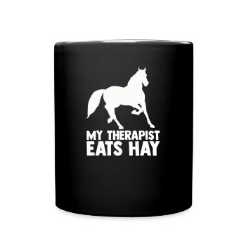 Riding Horse Riding Farm Rider Gift - Full Colour Mug - black - Front