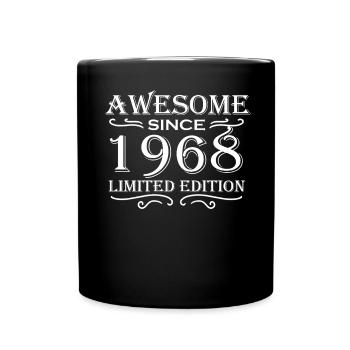 1968 - Born 1968 gift - Full Colour Mug - black - Front
