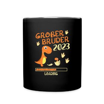 Großer Bruder 2023 Loading - Tasse einfarbig - Schwarz - Vorne