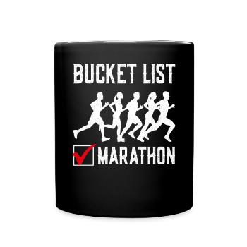 Running Runner Half Marathon - Tasse einfarbig - Schwarz - Vorne