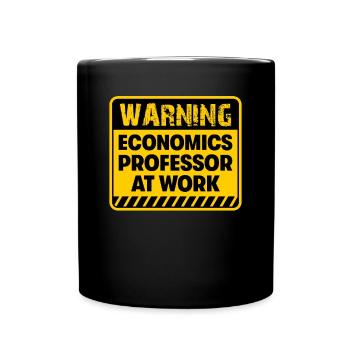 Professeur d’économie au travail - Mug uni - noir - Devant