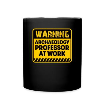 Professeur d’archéologie au travail - Mug uni - noir - Devant