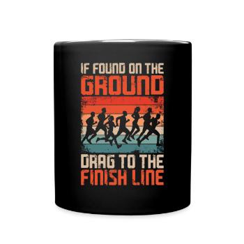 Running Runner Semi-Marathon - Mug uni - noir - Devant