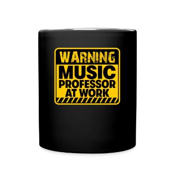 Professeur de musique au travail - Mug uni - noir - Devant