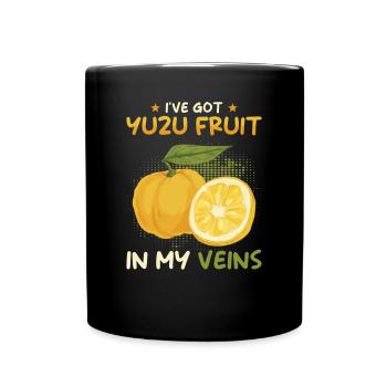 Yuzu Fruit Dicton - Mug uni - noir - Devant