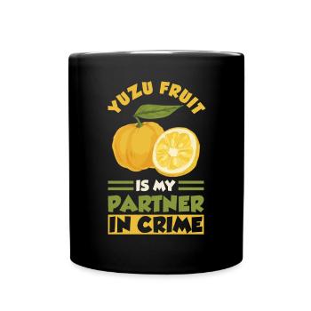 Yuzu Fruit Dicton - Mug uni - noir - Devant