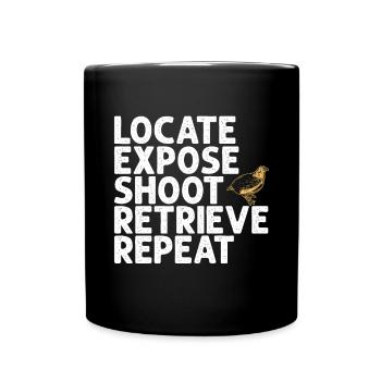 Quail bird lover gift - Full Colour Mug - black - Front