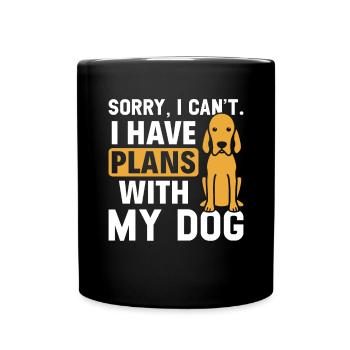 Redbone Coonhound Dog Gift - Full Colour Mug - black - Front