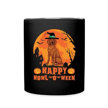 Redbone Coonhound Dog Gift - Full Colour Mug - black - Front