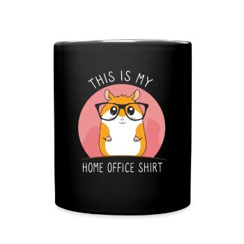 Ceci est ma chemise de bureau à domicile Hamster bureau à domicile - Mug uni - noir - Devant