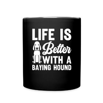 Redbone Coonhound Dog Gift - Full Colour Mug - black - Front