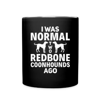 Redbone Coonhound Dog Gift - Full Colour Mug - black - Front