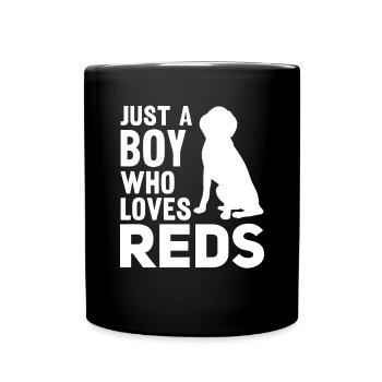 Redbone Coonhound Dog Gift - Full Colour Mug - black - Front