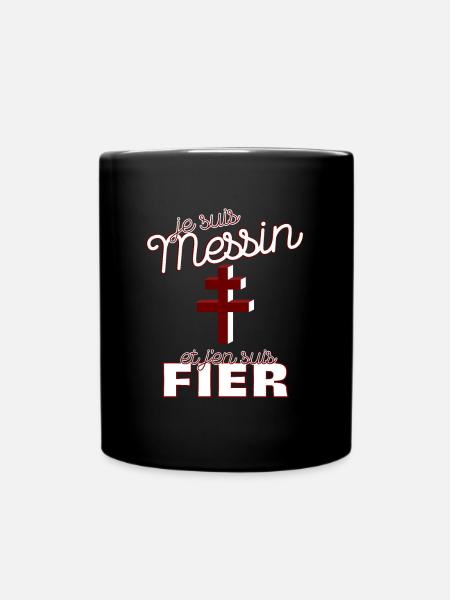Cadeau Anniversaire Homme Metz Messin Lorrain - Mug uni - noir