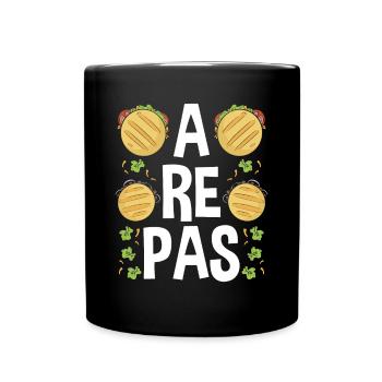 Arepas Lover Hispanic Heritage Month Food - Full Colour Mug - black - Front