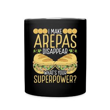 Arepas Lover Make Arepa Hispanic Heritage Month - Full Colour Mug - black - Front