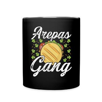 Arepas Gang Lover Hispanic Heritage Month Food - Full Colour Mug - black - Front