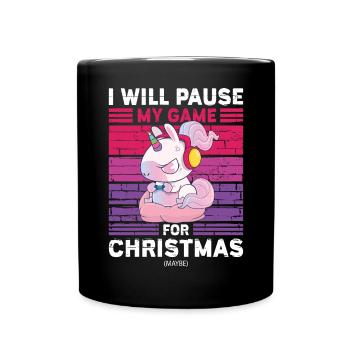 Cadeaux de Noël Dictons de joueur drôles - Mug uni - noir - Devant