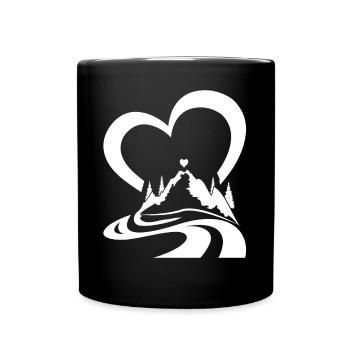 Mountain Heart Outdoor Trekking Mountain Hiking - Tasse einfarbig - Schwarz - Vorne