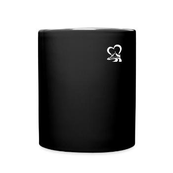 Mountain Hiking Outdoor Trekking Mountain Heart - Tasse einfarbig - Schwarz - Vorne