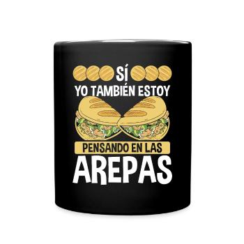 Arepa Lover Food Venezuelan Traditional Hispanic - Full Colour Mug - black - Front