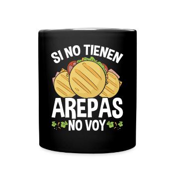 Arepas Lover Venezuela Food Traditional Hispanic - Tasse einfarbig - Schwarz - Vorne
