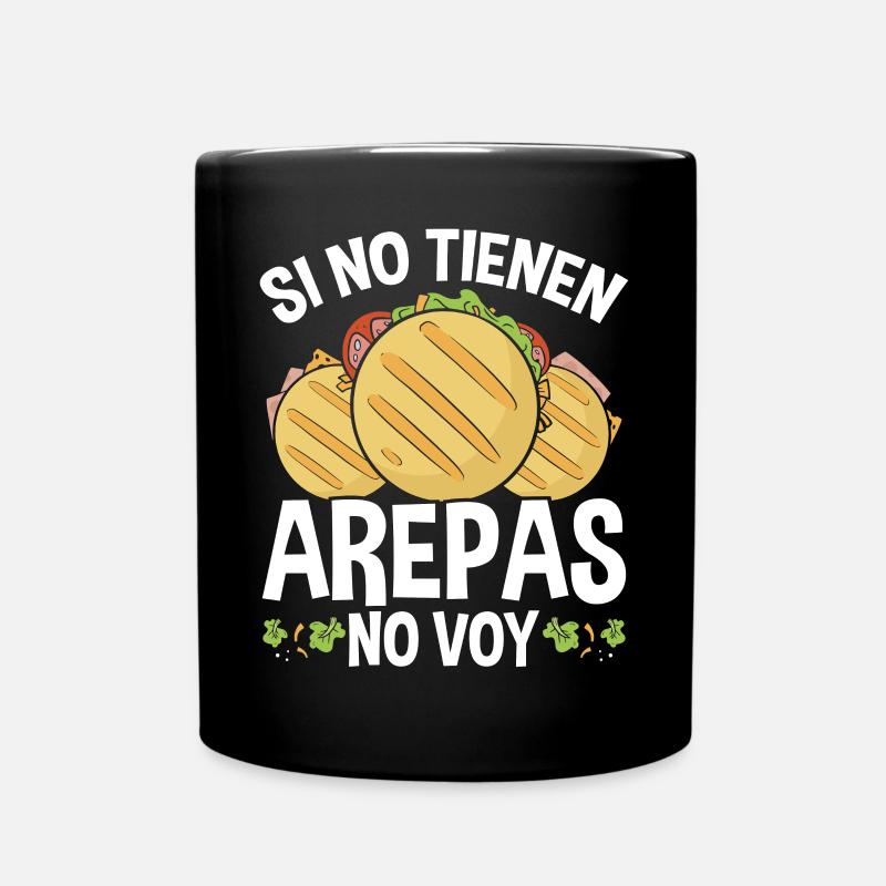 Arepas Lover Venezuela Food Traditional Hispanic - Tasse einfarbig - Schwarz