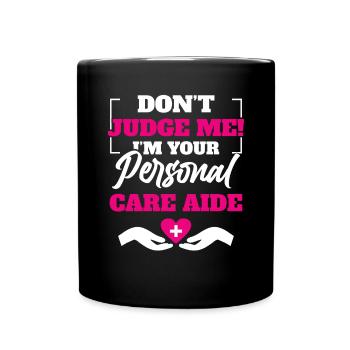 Employés des foyers de soins Fournisseurs de soins de santé - Mug uni - noir - Devant