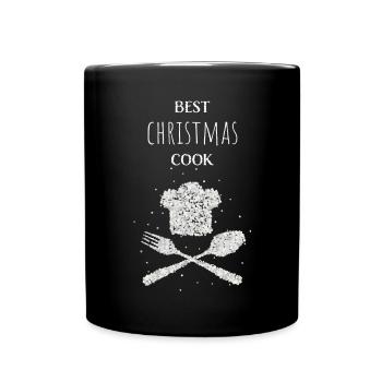 Chef de cuisine de Noël - Mug uni - noir - Devant