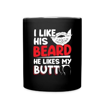Couples Relationship Beard Lovers - Full Colour Mug - black - Front