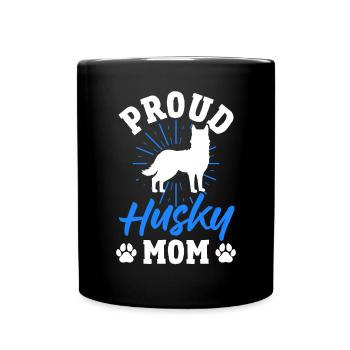 Husky Sibe Fier Husky Mama Dog Lovers - Mug uni - noir - Devant