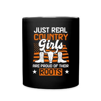 Country Roots Folk - Full Colour Mug - black - Front