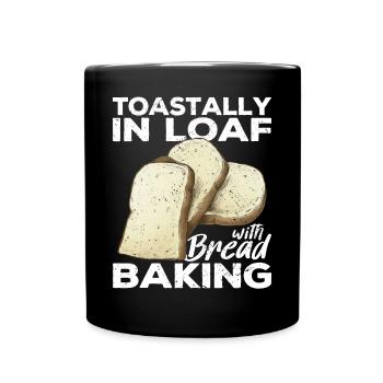 Funny bread baker - Full Colour Mug - black - Front