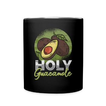 Guacamole Vegetarian Mexican Avocado Liebhab - Full Colour Mug - black - Front