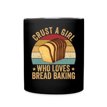 Funny bread baker - Full Colour Mug - black - Front