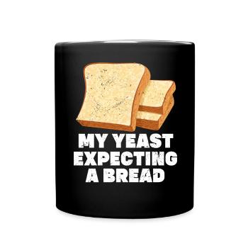 Funny bread baker - Full Colour Mug - black - Front