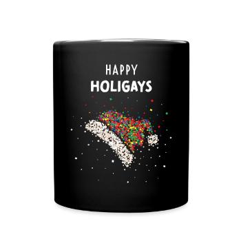 Santa Claus Hat Gay Queer Gay Pride - Full Colour Mug - black - Front