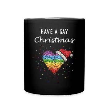 Noël Gay Gay LGBTQ Gay Saint-Nicolas - Mug uni - noir - Devant