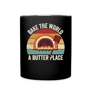Funny bread baker - Full Colour Mug - black - Front