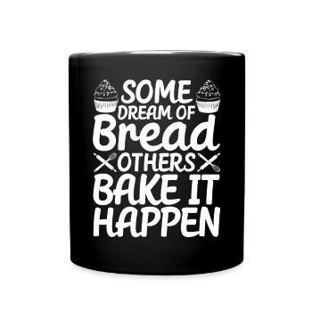 Funny bread baker - Full Colour Mug - black - Front