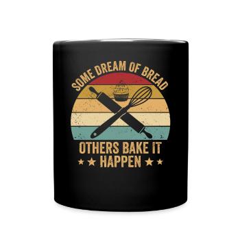 Funny bread baker - Full Colour Mug - black - Front