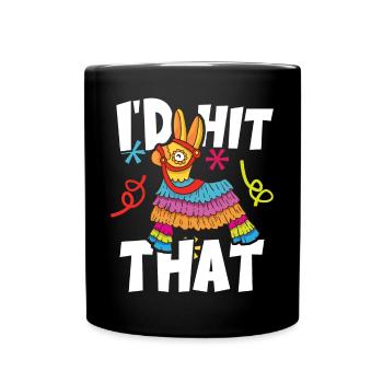 J’avais frappé cette Pinata Mexican Cinco de Mayo Party - Mug uni - noir - Devant